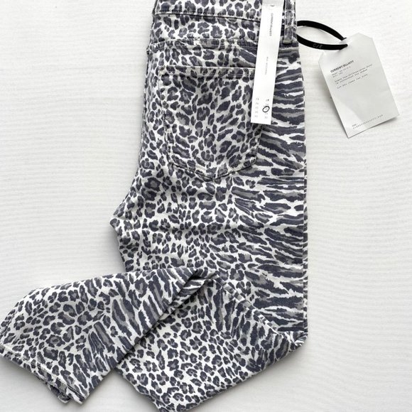 Current/Elliott The Stiletto  Cropped Skinny Jeans in Warped Leopard - Picture 6 of 6